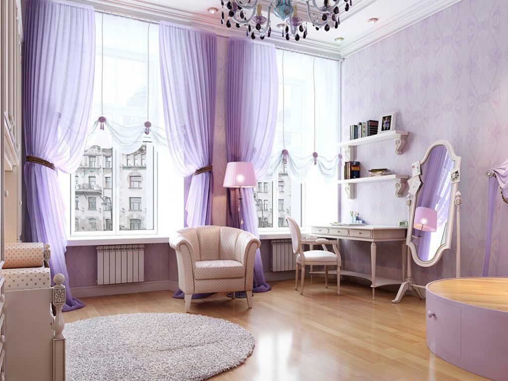 Vorhänge im Raum jugendlich Mädchen Design-Ideen
