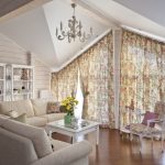 Curtains with a pattern of Provence