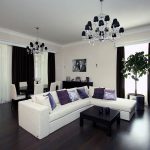 rideaux modernes dans le salon