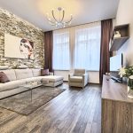 rideaux modernes dans le salon photo