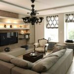 rideaux romains dans le salon