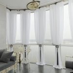 tulle pour idées de design de fenêtres panoramiques