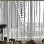 tulle pour idées de design de fenêtres panoramiques