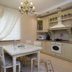tulle dans la décoration de la cuisine