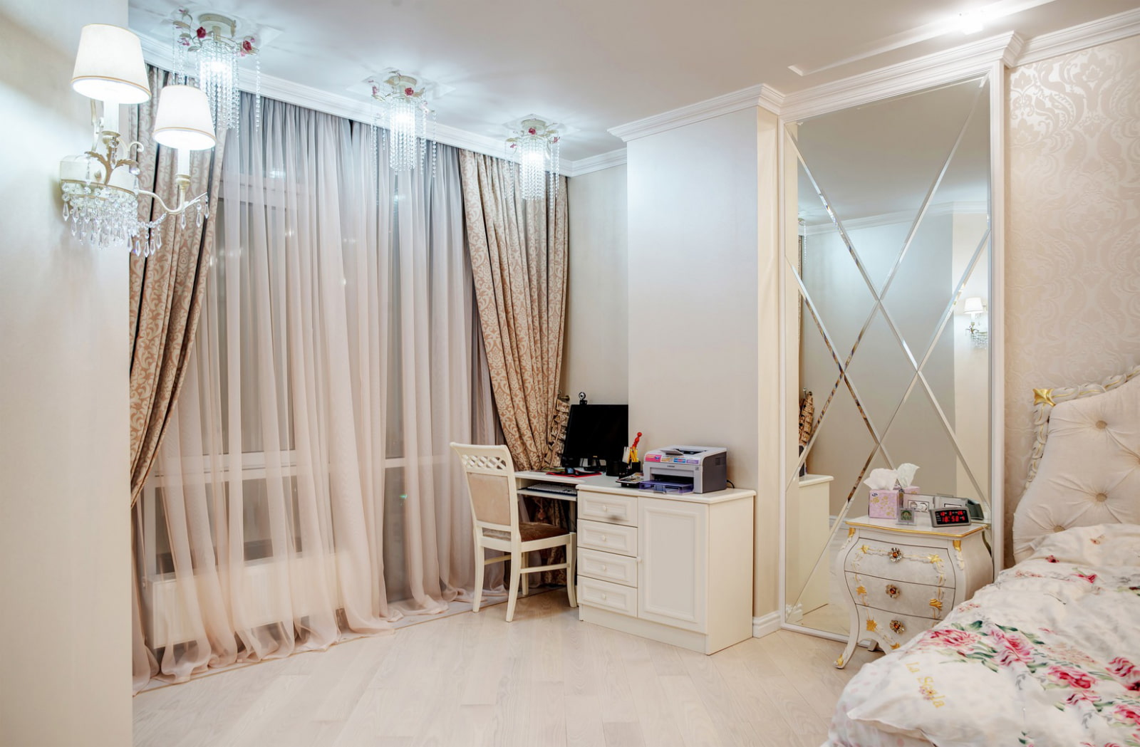 tulle dans la déco design chambre
