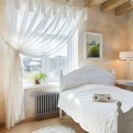 tulle dans la décoration de la chambre