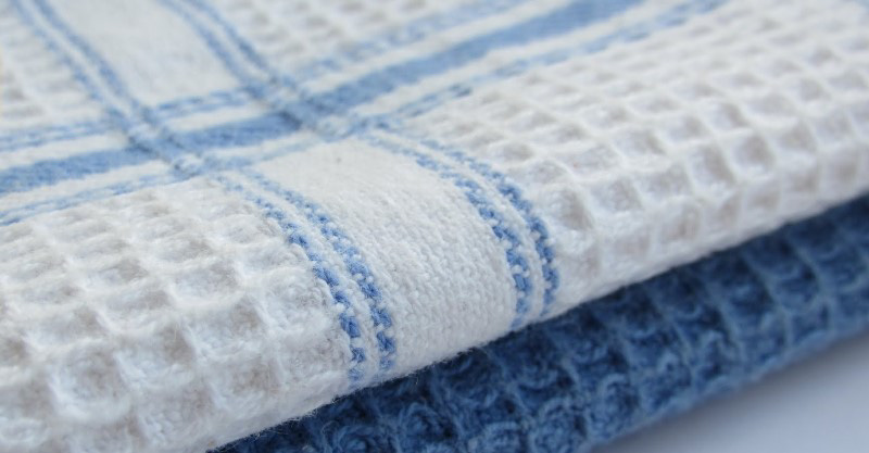 serviettes de cuisine gaufres
