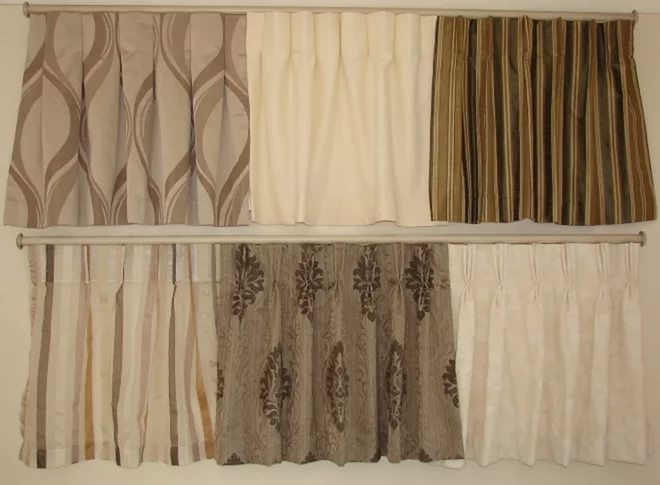 types de rideaux de draperie