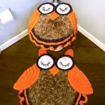 idées de photo de hibou de tapis tricotés