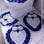 idées de hibou de tapis tricotés
