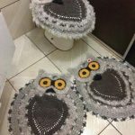 tapis hibou tricoté design idées