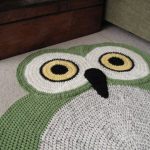 tapis tricoté photo de décoration hibou