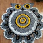 hibou tapis tricot faites-le vous-même photo