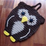 hibou tricot tapis faites-le vous-même photo design