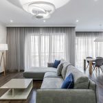 modern tulle in the living room