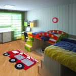 tapis dans le décor de chambre d'enfant photo