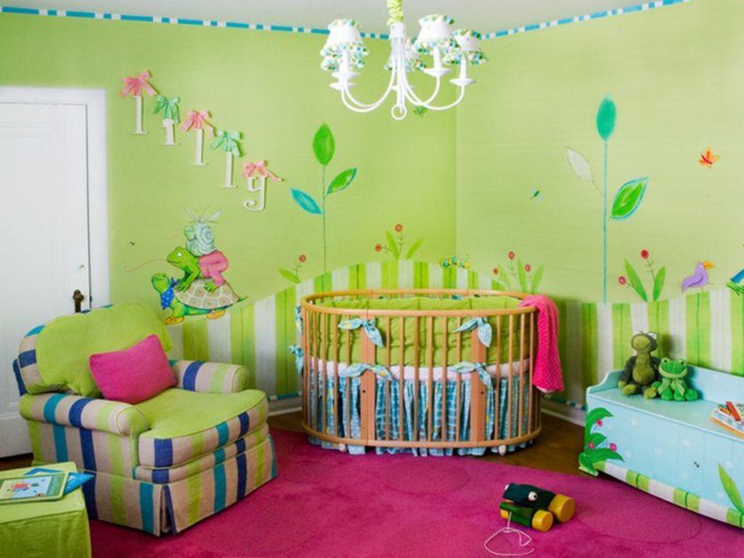 tapis dans la chambre des enfants