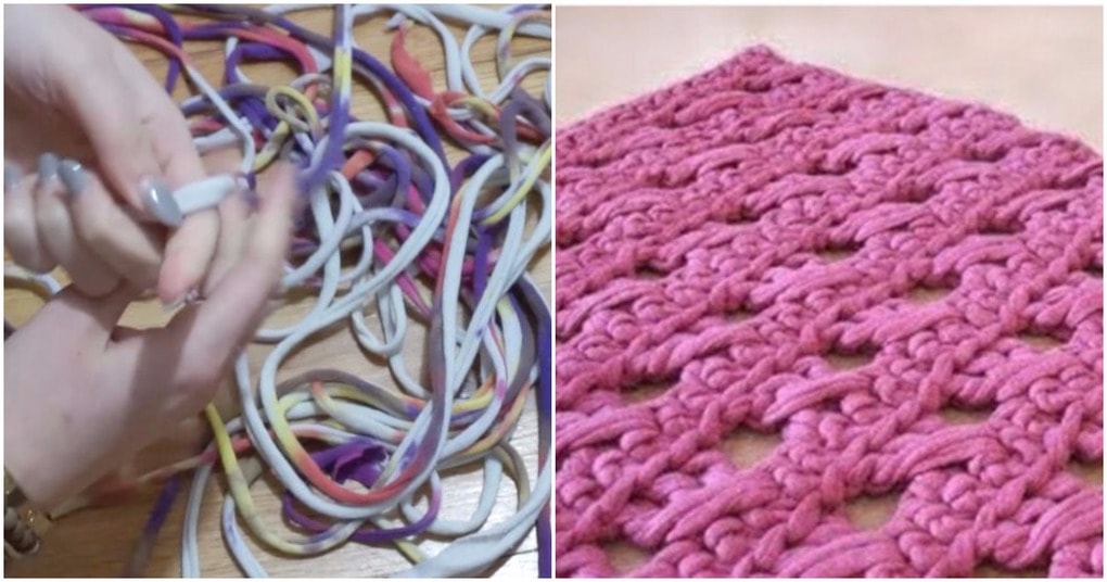 tapis rond au crochet