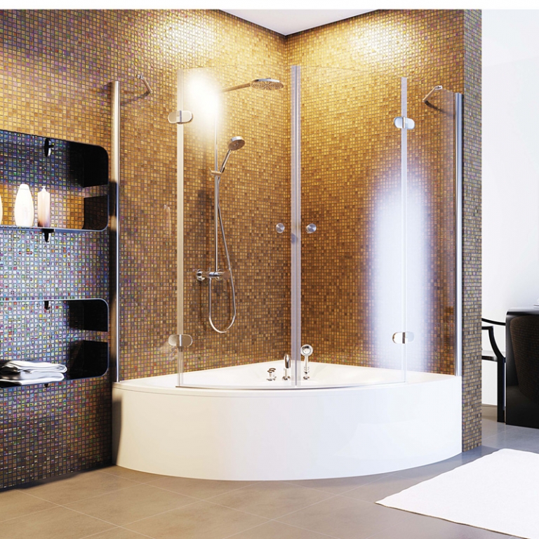 baignoire d'angle