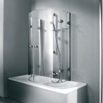 rideau de douche en verre
