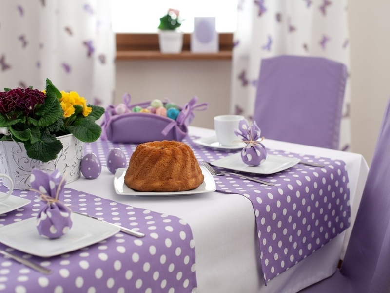 Nappe sur la photo de décor de table