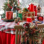 nappe sur la table pour la photo de conception de cuisine