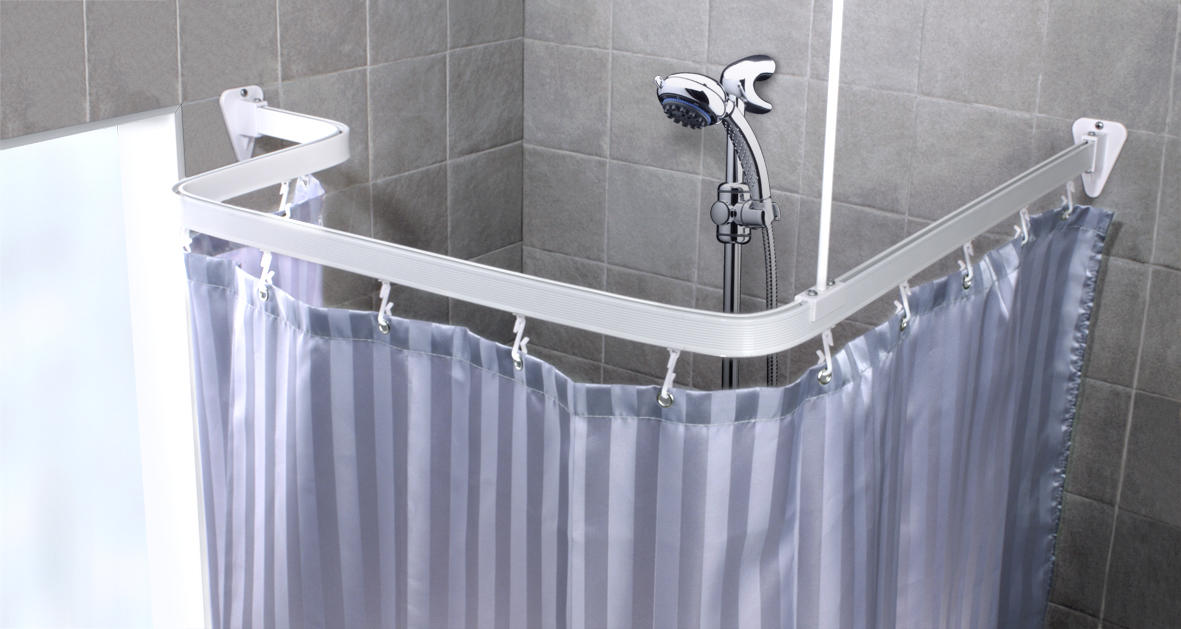 rideau d'angle en tissu
