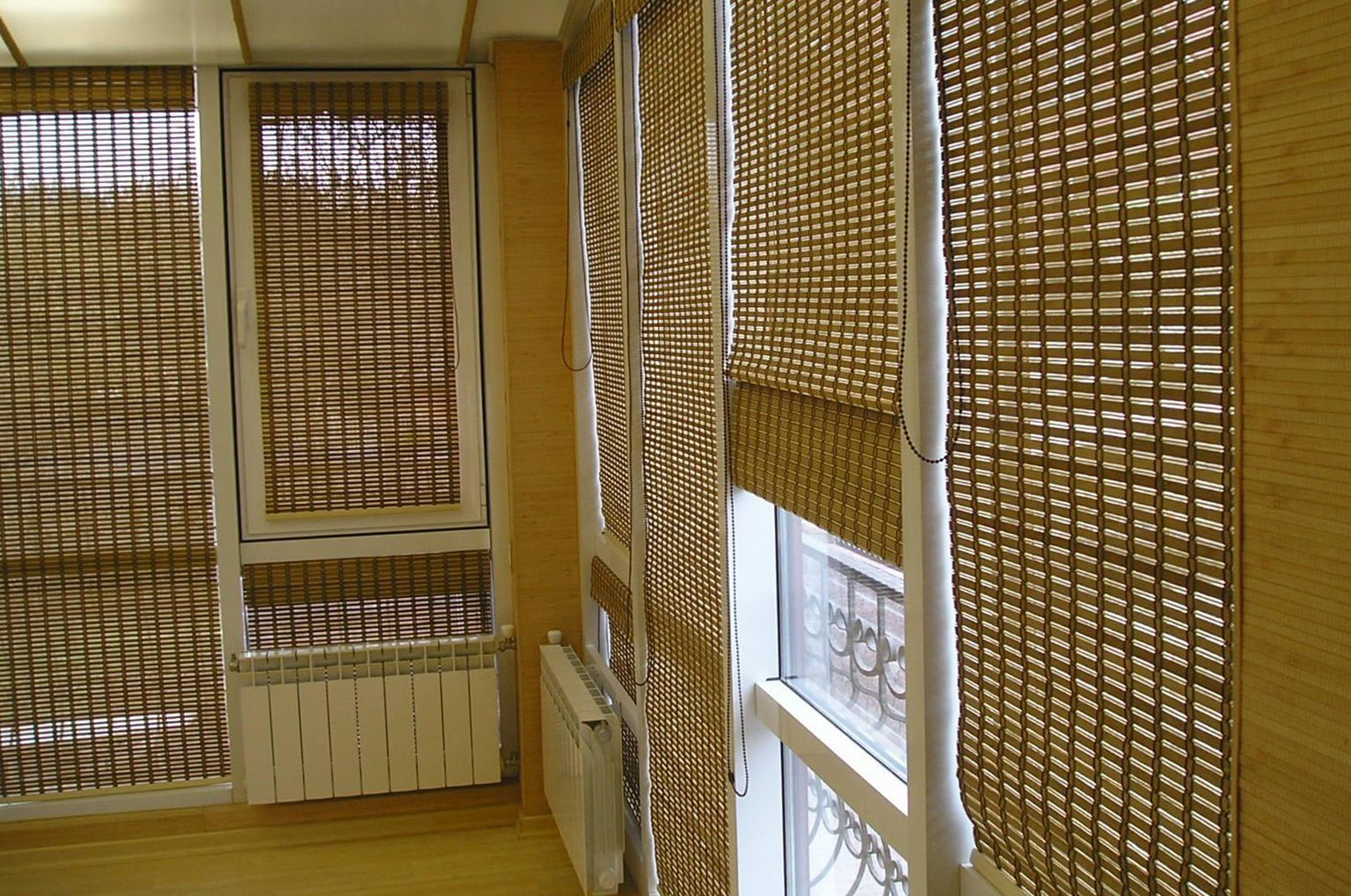 idee di arredamento di tende di bambù