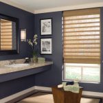 bamboo curtains in the bathroom