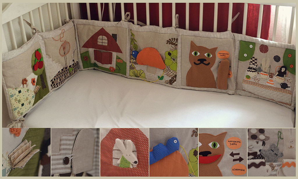 pare-chocs dans le berceau bébé