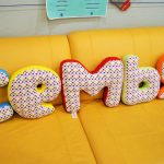 lettres idées de conception d'oreiller