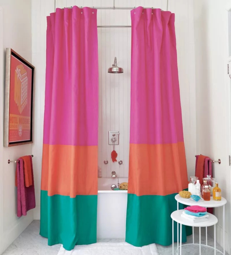 cortinas coloridas