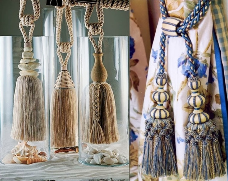 pinceaux décoratifs pour idées de décoration de rideaux