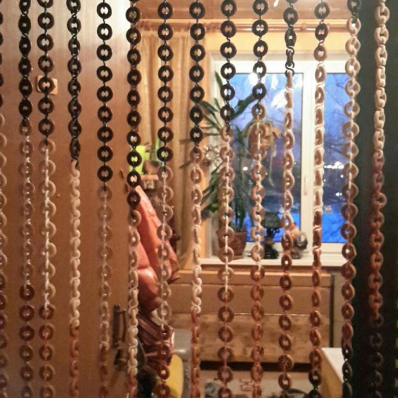 wooden curtains