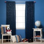rideaux pour enfants avec étoiles