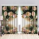 photo curtains on the windows design photo