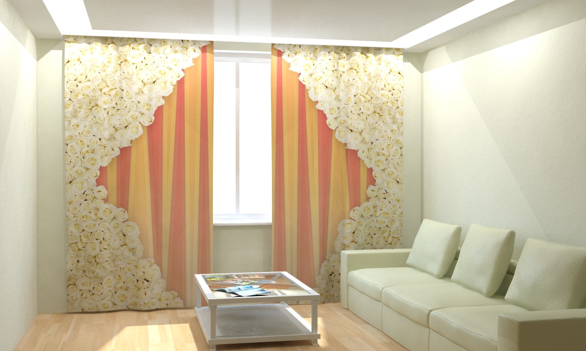 photo curtains on the window photo clearance