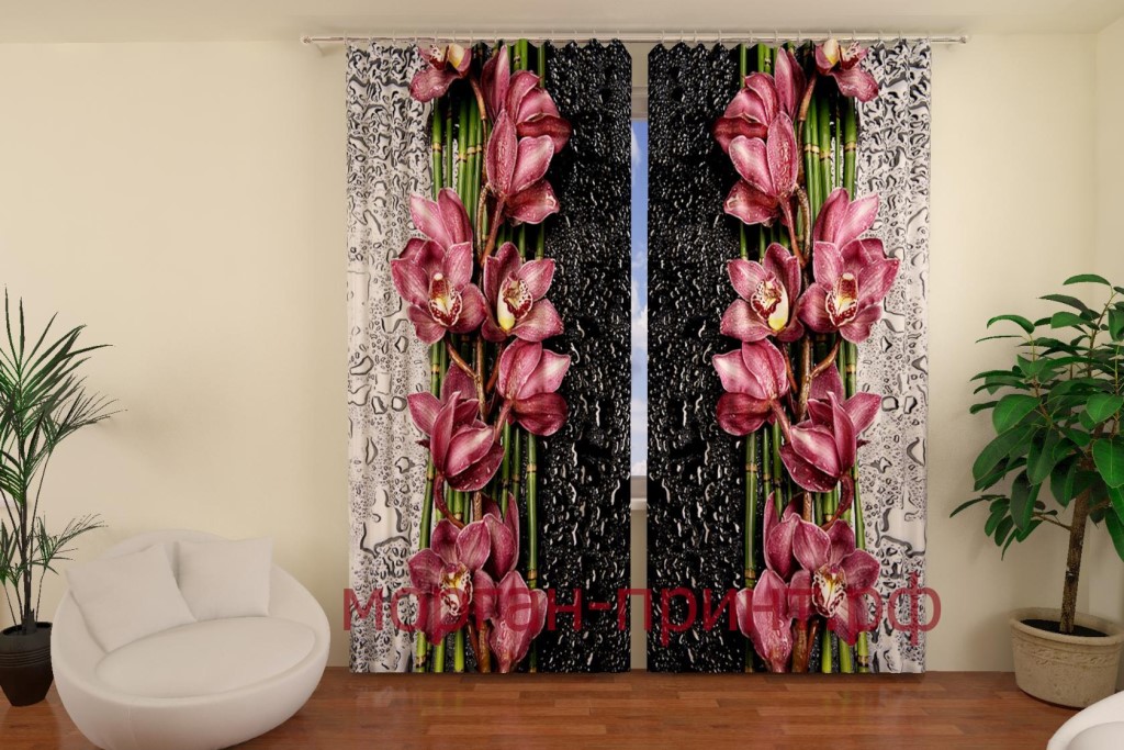 photo curtains on the window decoration ideas