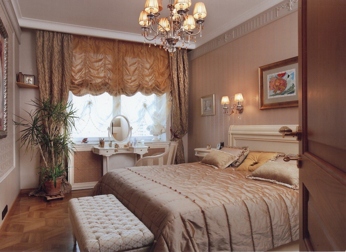 cortinas francesas en el dormitorio