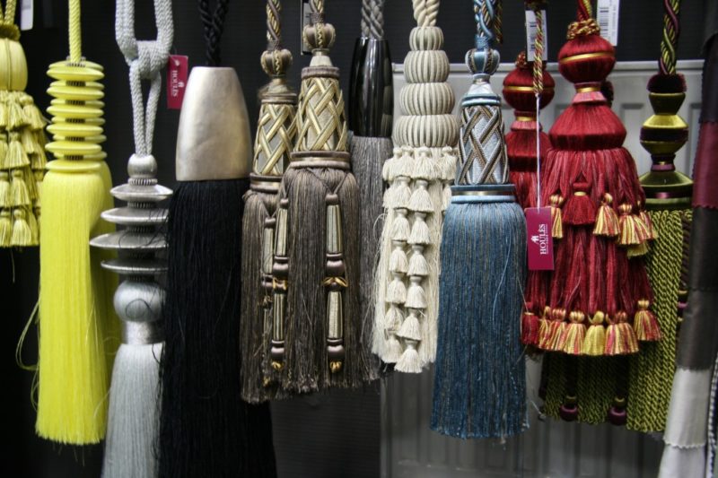 idées de pinceaux pour rideaux décoratifs