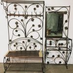 étagère à vêtements forgée