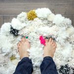 tapis pompon pour la maison
