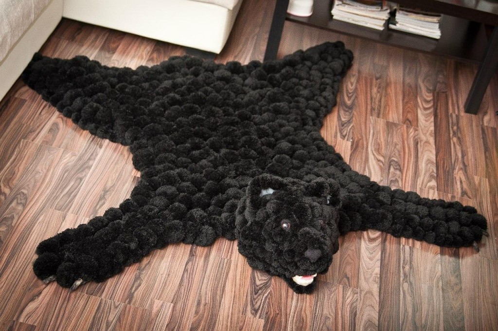 tapis de pompons photo decor