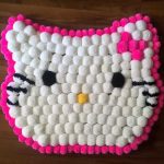 bonjour kitty pompon mat