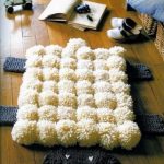 tapis de pompons décor