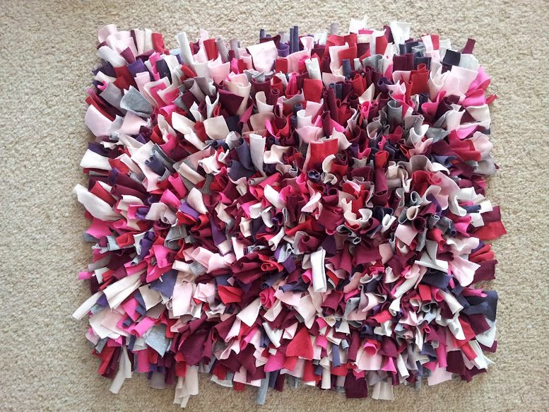 tapis de t-shirts décor sur toile de jute photo