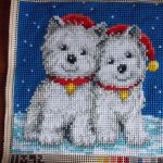 tapis décor de broderie photo