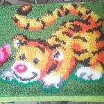 tapis photo broderie décoration