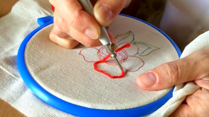 photo de boucle de broderie de tapis