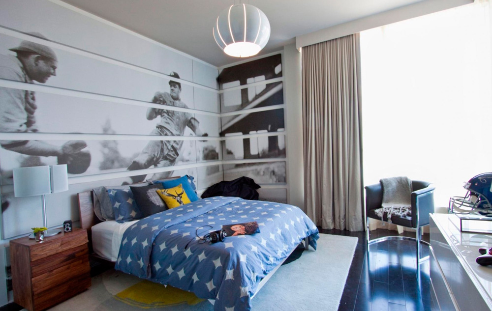 beaux rideaux dans la chambre teen boy